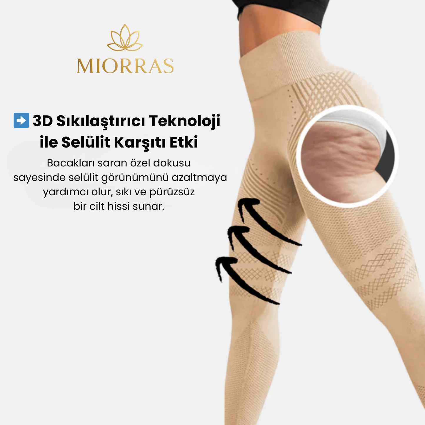 Miorras® 3D Sıkılaştırıcı Tayt — Selülit Düşmanı!