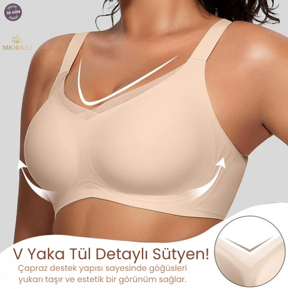 Miorras® Gizli Duruş Dikişsiz Straplez Sütyen