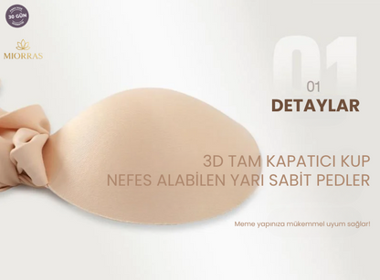 Miorras® Gizli Duruş Dikişsiz Straplez Sütyen