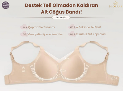 Miorras® Gizli Duruş Dikişsiz Straplez Sütyen