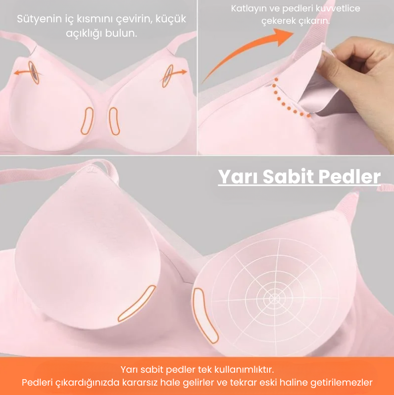 Miorras® Gizli Duruş Dikişsiz Straplez Sütyen